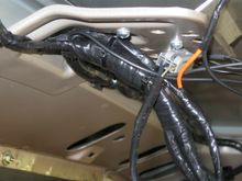 Lighted sun visor wiring