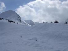 Sledding in the mountains