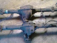Difference in the rearends. Top is 9"