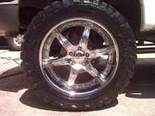 22" chrome liqid metal wingman's