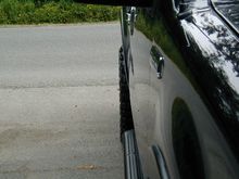 Tire sticks out