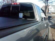 My first sticker on the truck.