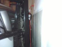 This is how close I must get to my wall in order to fit in my garage and close the door. I measured before installing and knew it would be close... wheeew!!!