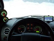 dual pod meter glow shift trans temp and voltmeter