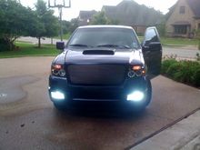 projector and LED lights