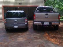 my wife's flex and my f150