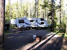 Camping at MacLean Creek in Kananaskis (Alberta)...