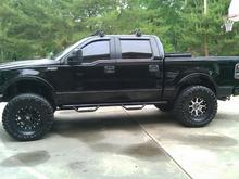 They sent me 3 chrome wheels and 1 black wheel and the tire shop didn't even realize it when they put em on! Ticked me off got to get it taken care of.