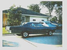 1966 GTO I had, this picture taken around 1968. I ordered this car with Tri-power, close ratio 4 speed and 3.90 LS rear. I had air shock's aired up in this photo. Shown with Crager S/S wheels.