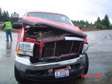 f250 Totaled by Guy running stop sign