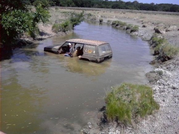 My hEEP stuck at my buddys deer lease