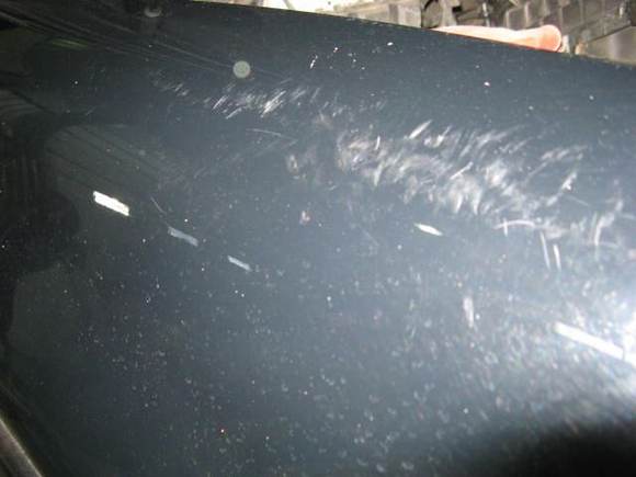 Major swirl marks