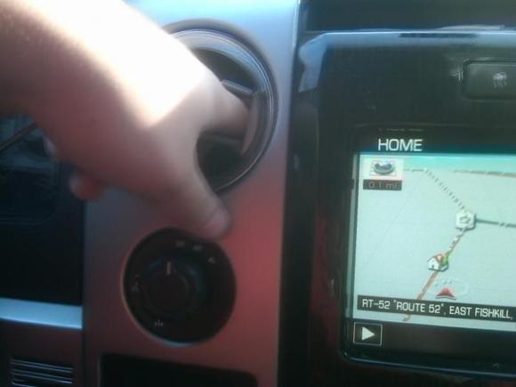 pull on vent to get at back of 4x4 switch