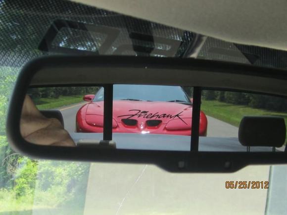 towing my 99 Firehawk vert on the road to Atlanta