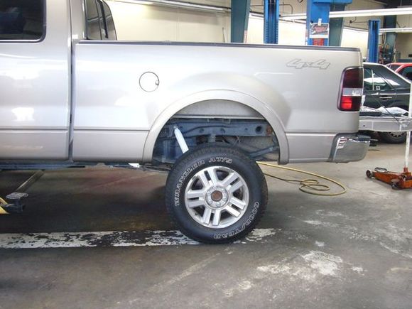 Rear lift done.