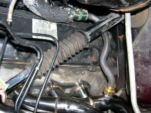 Modified EGR tube installed.