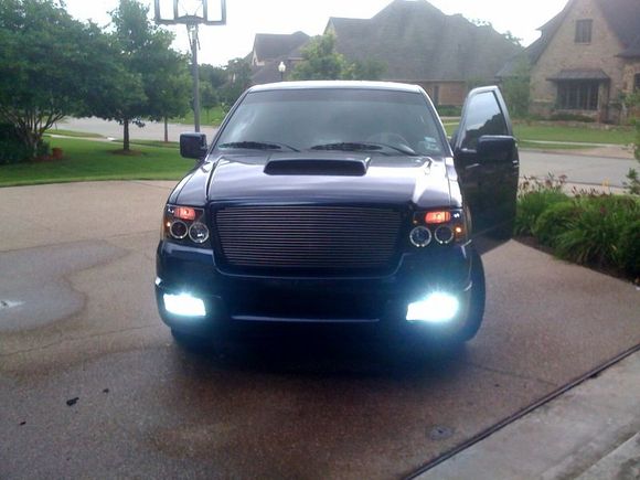 projector and LED lights