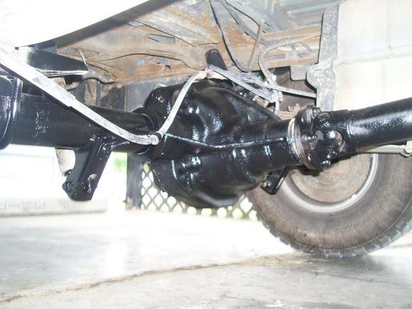 Front of axle after painted