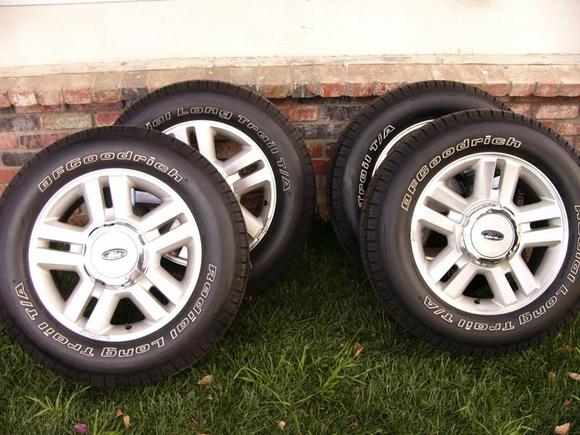 FOR SALE: Includes matching 18&quot; BFG spare (not shown) Tires have very low mileage, less than 10,000. Make me an offer I want to get them out of my garage!