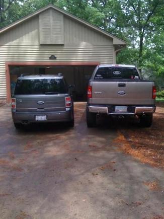 my wife's flex and my f150