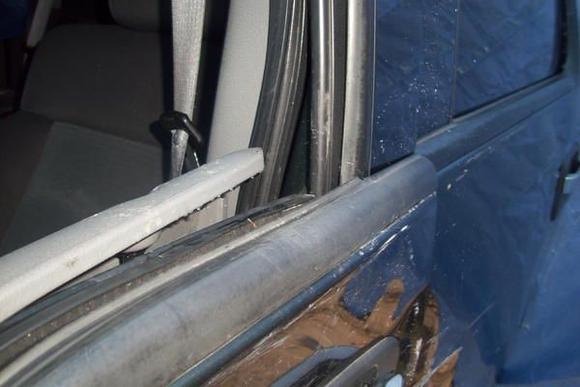 replaced the whole driver side of the cab. had to cut the driver side of the cab out and replace it with a new one