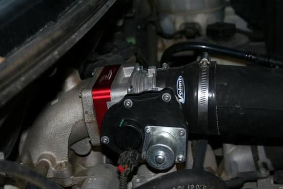 volant cold air intake and poweraid throttle body spacer