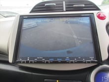 Screen showing rear camera