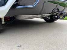 Benen Rear Tow Hook Black with Replica Noblesse Rear Diffuser painted Gloss Black