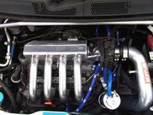 close up under the hood.