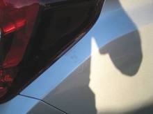 White Spots under clear coat passenger rear quarter panel