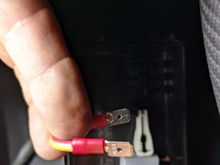 16 awg connector used to bypass serial fan connection and force parallel operation, fixing sluggish CVT operation and inadequate cooling fan activation.