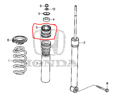 Rear Shock Coilover Install Content Rubber Rear Damper Mounting 52725 Saa G01 Unofficial Honda Fit Forums