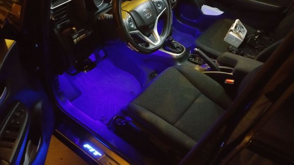 Front sills and footwell lighting