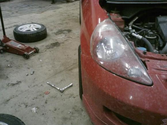 Lots of streching of the fender was required to fit these once dropped