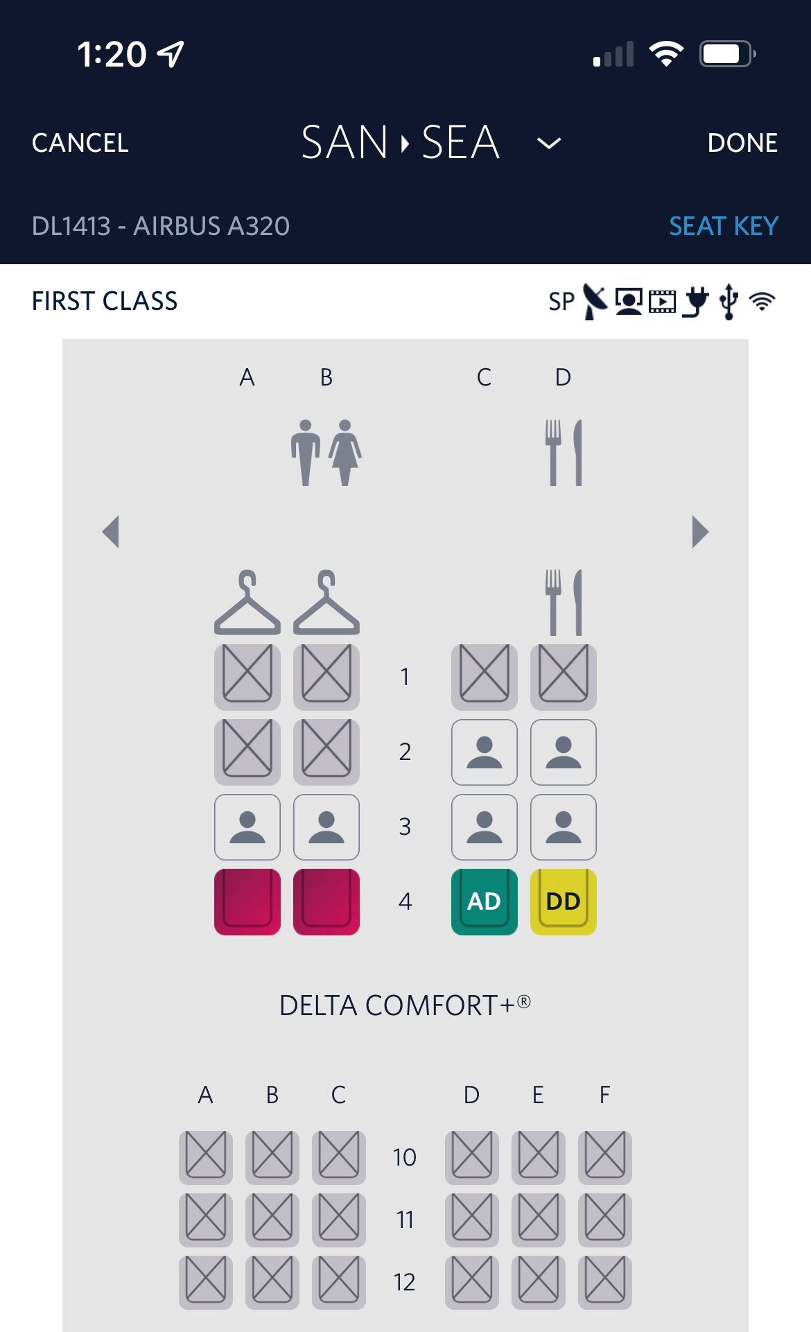 Learn about 27+ imagen delta unavailable seat vs occupied In