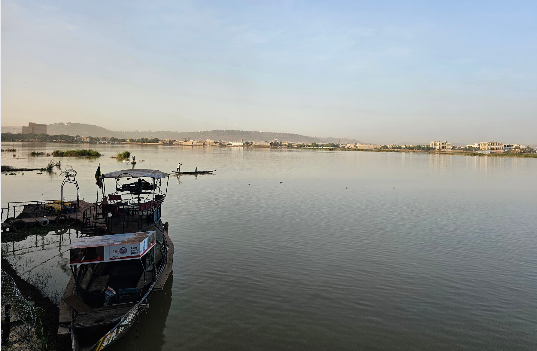 View from the riverside restaurant
