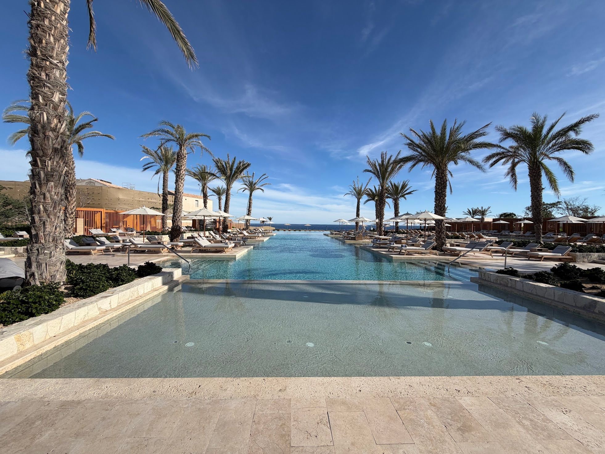 View of main pool from Mesa Madre