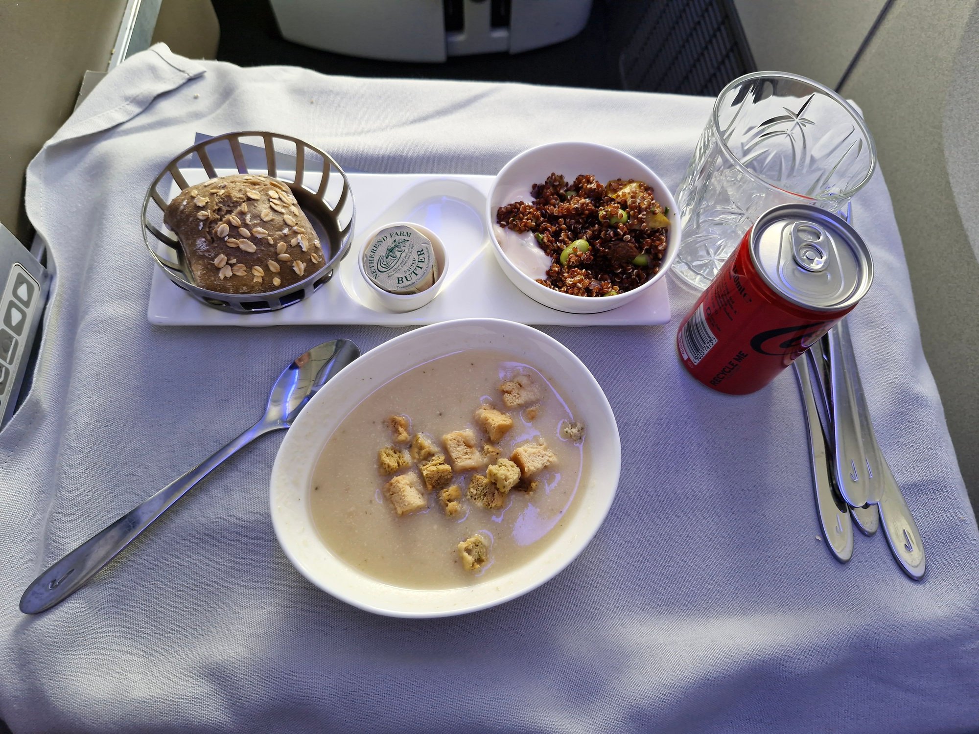 Creamed parsnip soup. Tasty.