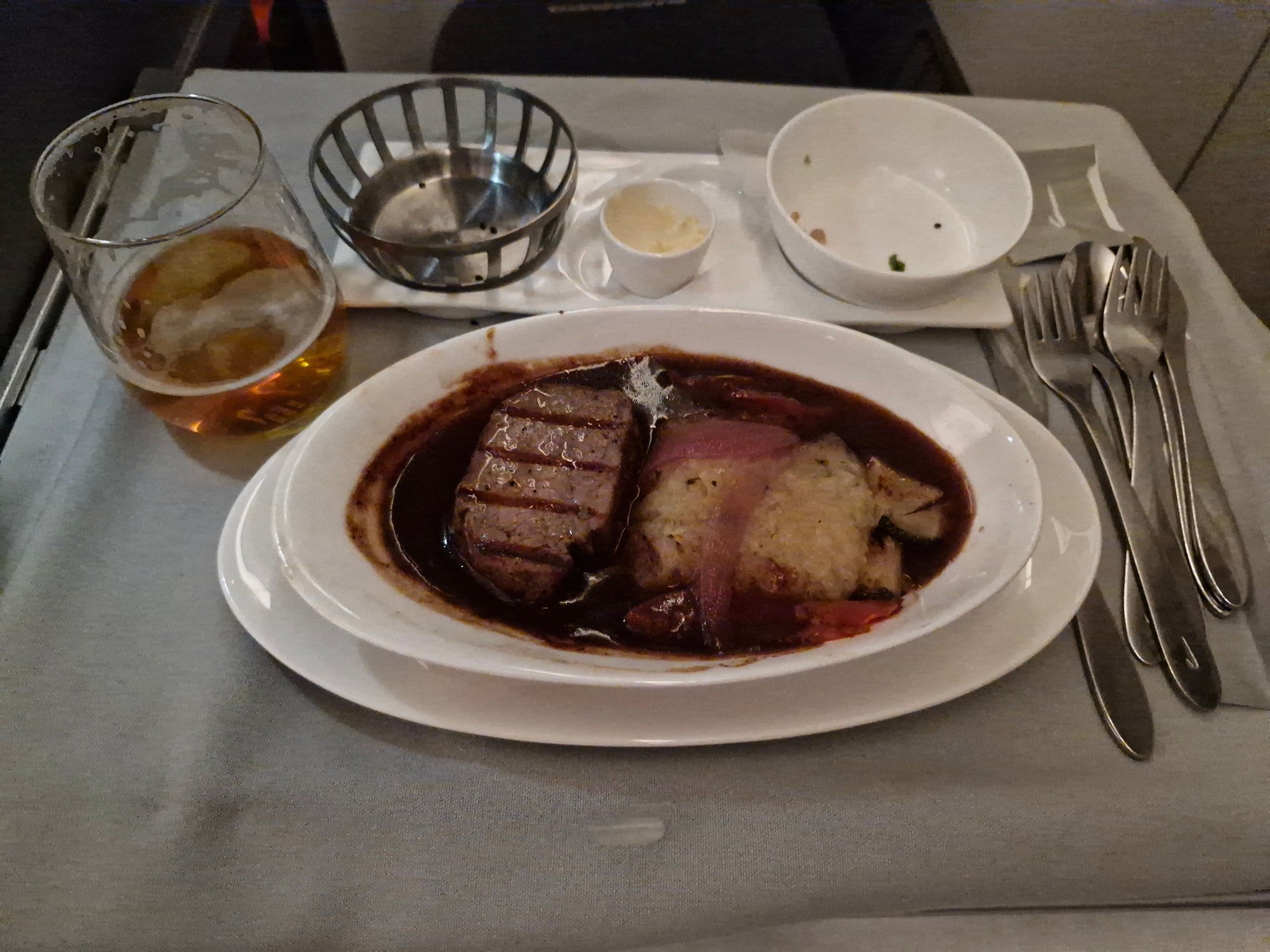 Grilled beef fillet