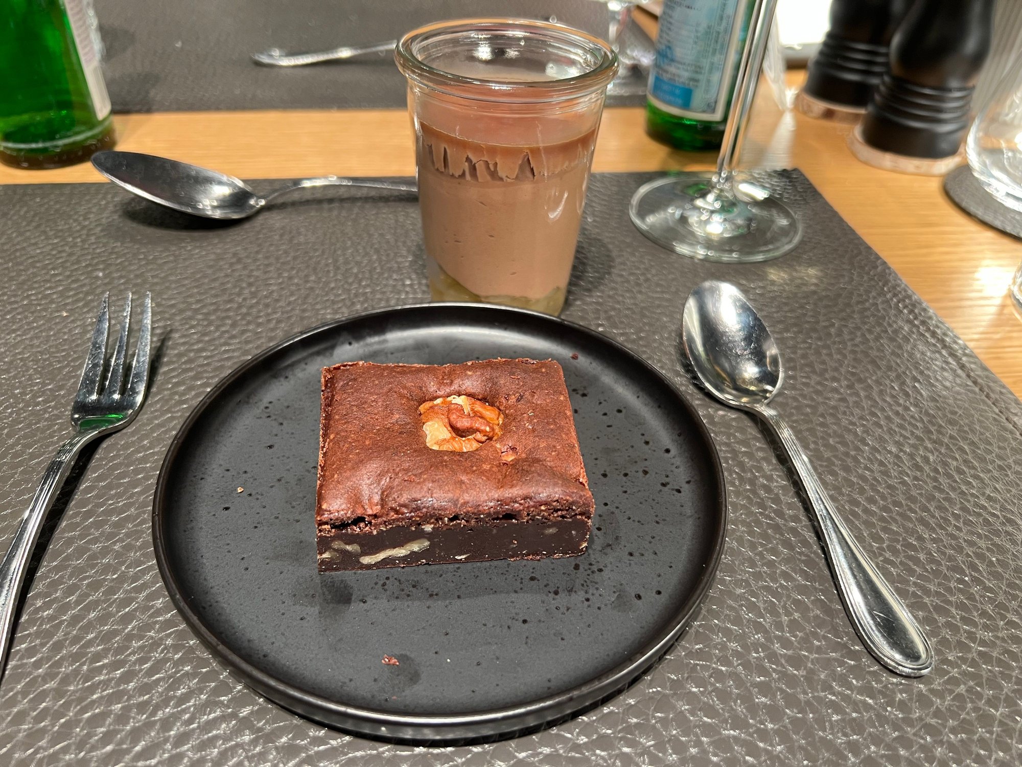 Brownie and Chocolate Mousse 
