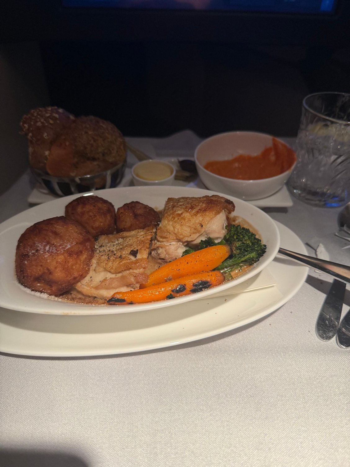 Chicken, actually very nice. 