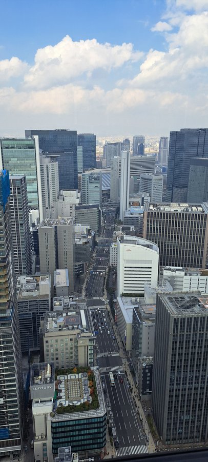 North view towards osaka station
