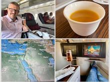 Flat seats on a A321 Qatar First Class