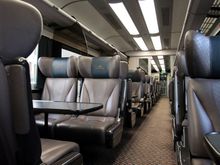 GWR First Class interior on Intercity service