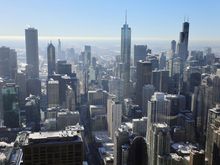 View south from 360 Chicago