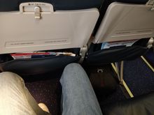 Sufficient legroom in KLM economy plus