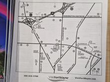 A map with area restaurants could be picked up.
