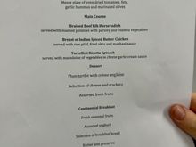 LHR-NBO no individual printed menu's