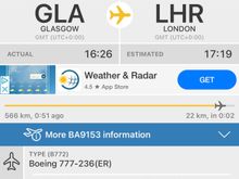 Now on its way to LHR
