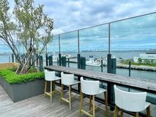 Rooftop bar, though not in use as a bar 